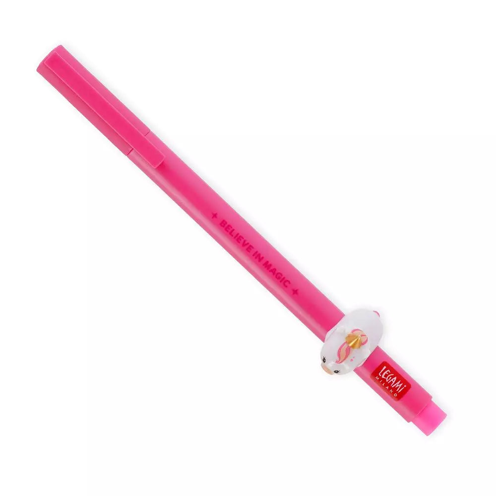 Legami Lovely friends / Cuddling pets pen, Unicorn, Neon pink