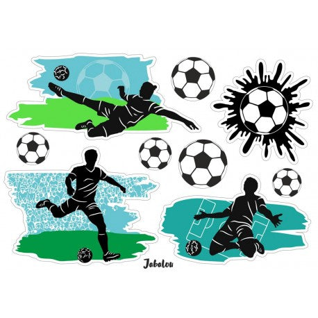 Fodbold klistermærke.