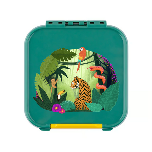 Klistermærke med jungle til Bento Two madkasse.