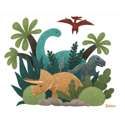 Lekkabox Klistermærke til Bento Three & Five, Dinoworld