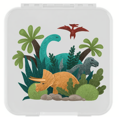 Lekkabox Klistermærke til Bento Three & Five, Dinoworld