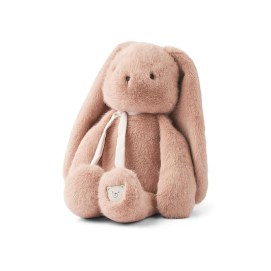Lyserød kaninbamse.