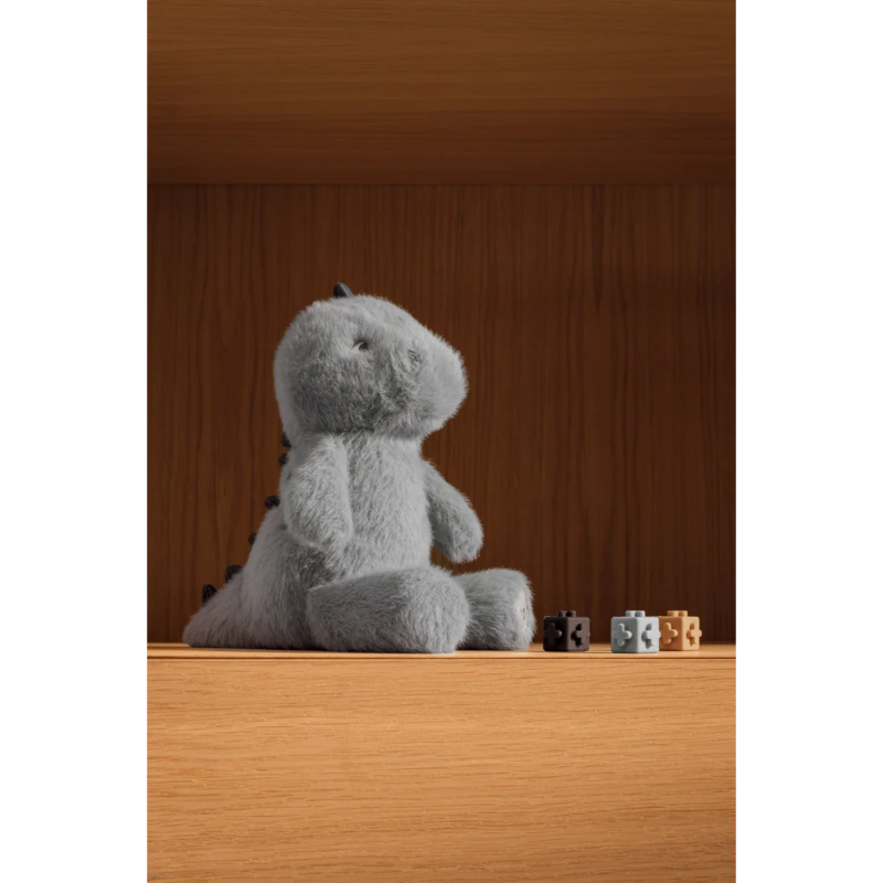 Blå dino bamse.