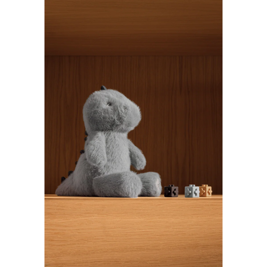 Blå dino bamse.