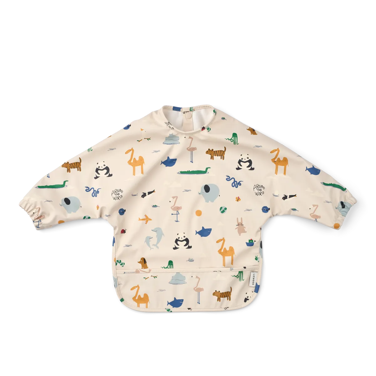 Liewood Merle Hagesmæk med ærmer, Around the world / Sandy