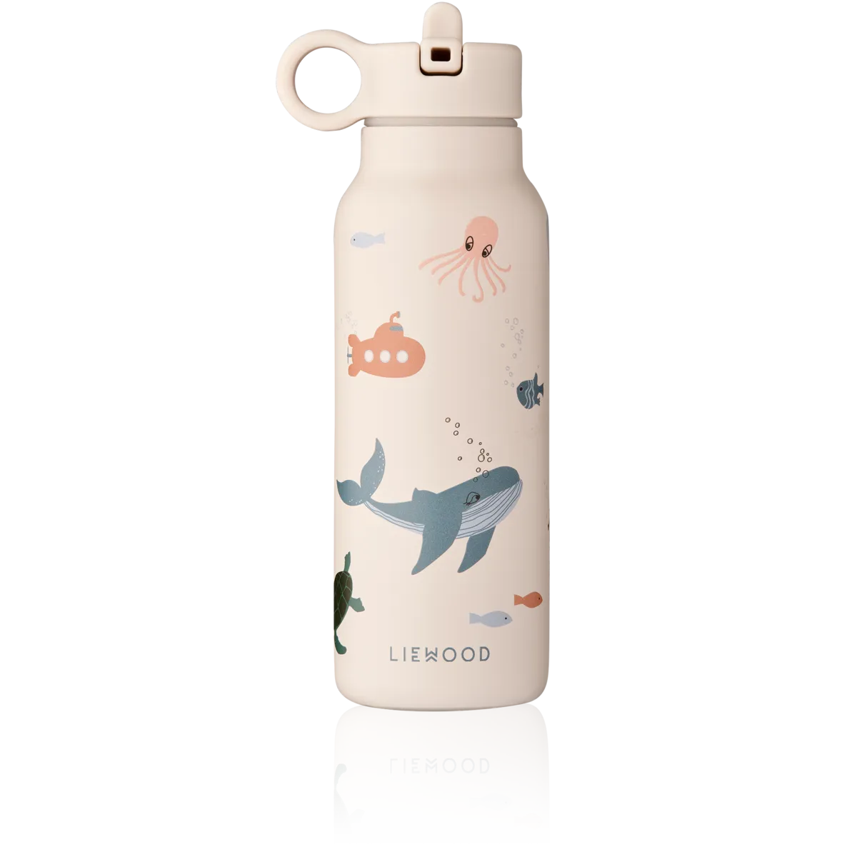 Liewood Falk Drikkedunk 350ml, Sea creature/sandy