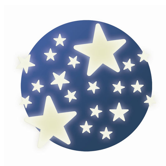 Djeco Wall Stickers - Selvlysende Stjerner