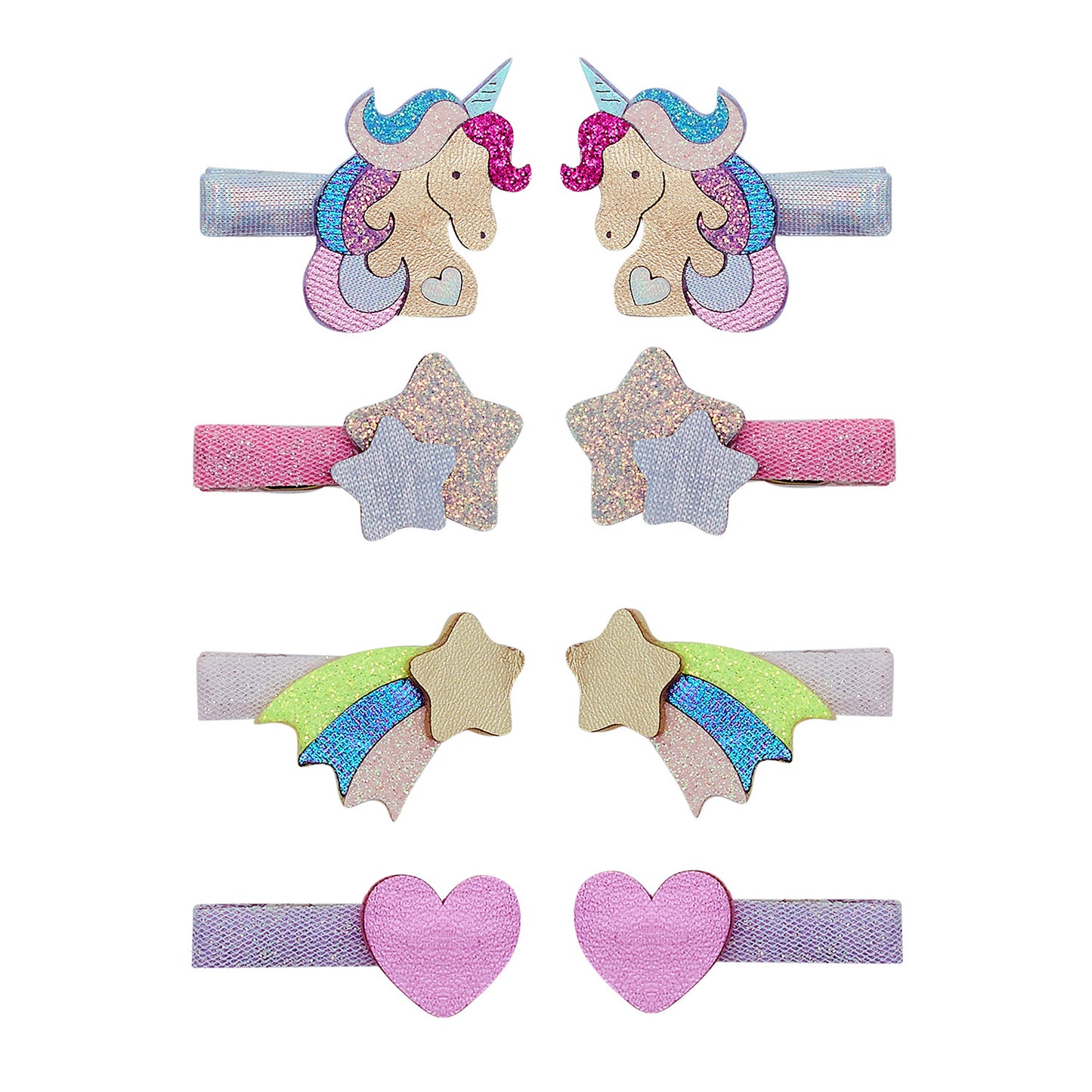 Mimi & Lula - 8 Hårclips - Unicornland