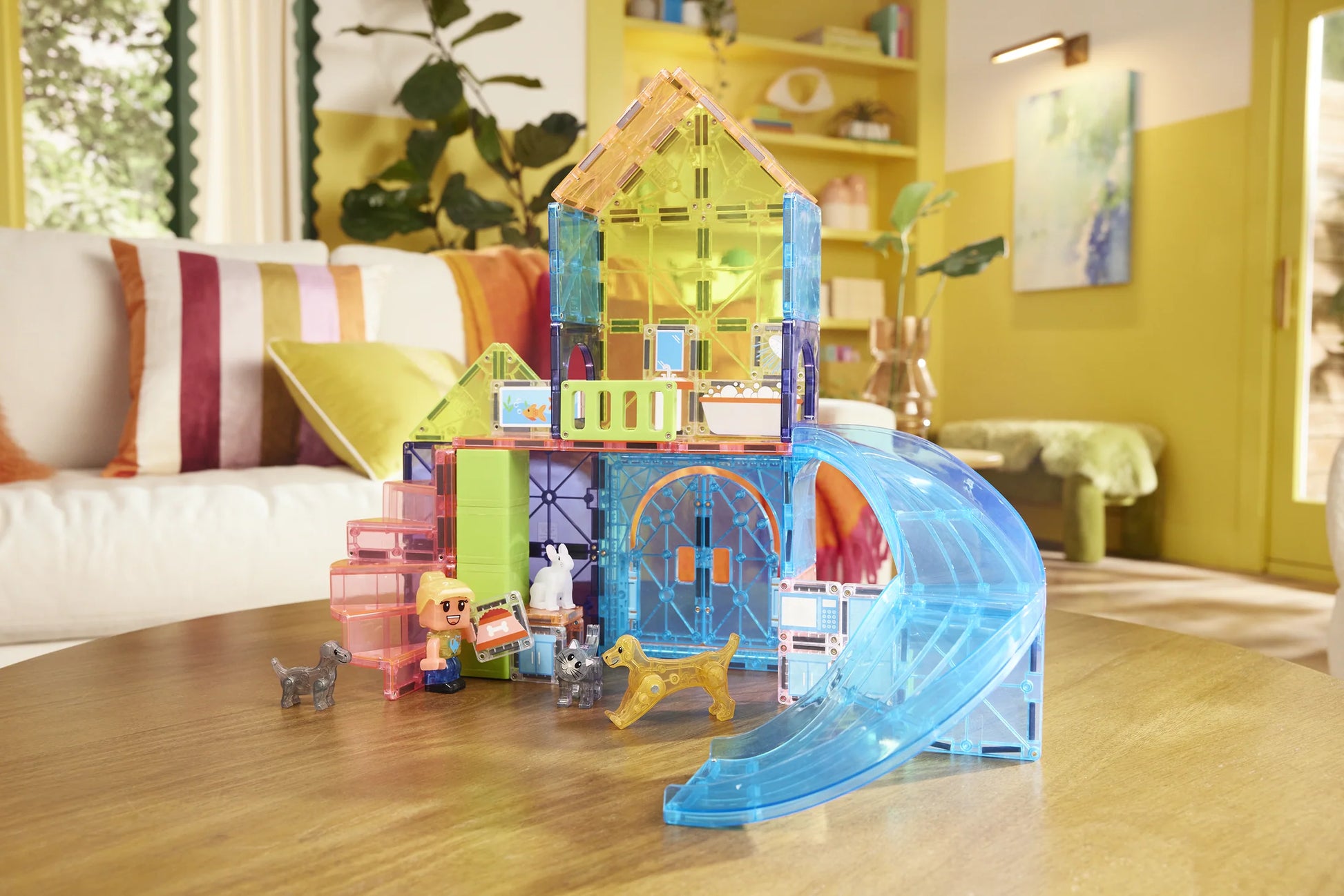 Magnetisk legetøj pet playhouse.