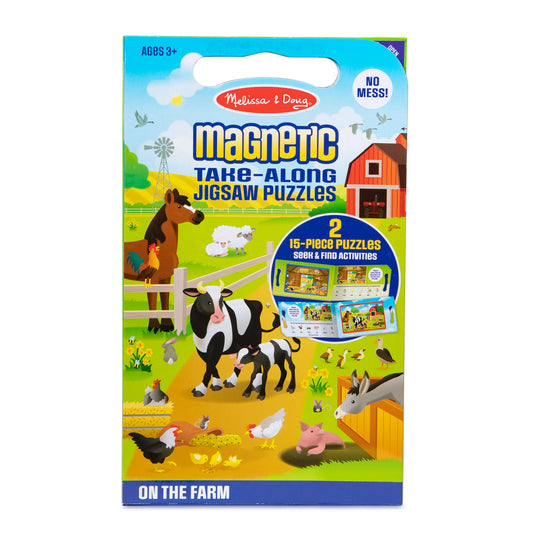 Melissa & Doug Magnetisk puslespil Take Along - On The Farm