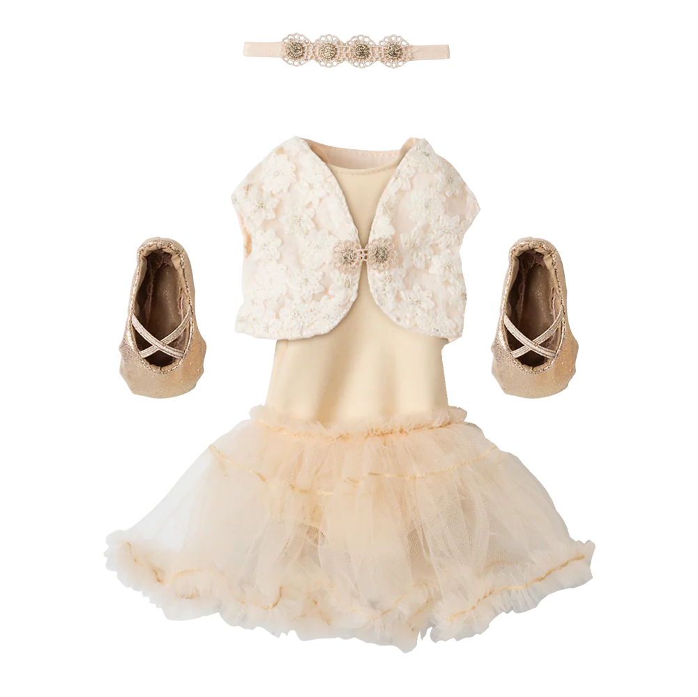 Maileg Balletdragt str. 3 - Creme