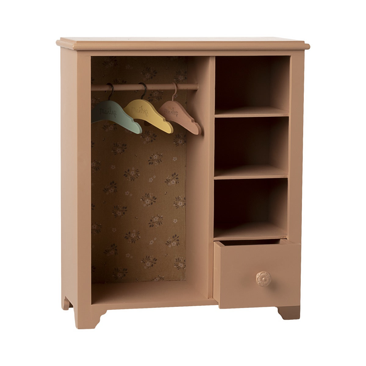 Maileg Skab, Stor - Mørk pudder