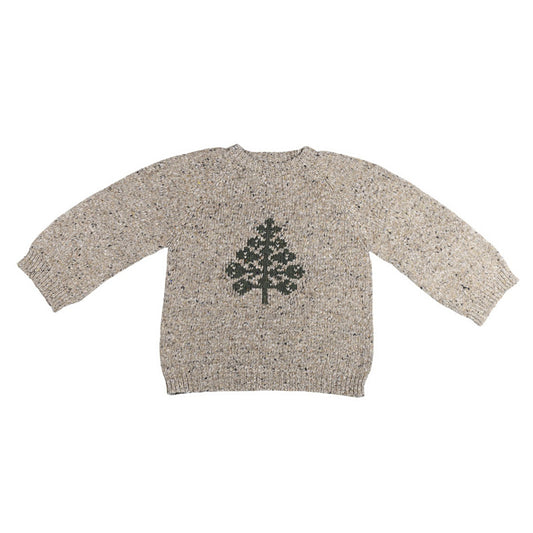 Sweater med juletræ på.