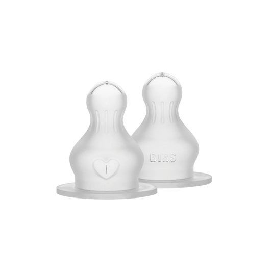 BIBS Flaske Silikone Nipple 2pk, Medium flow