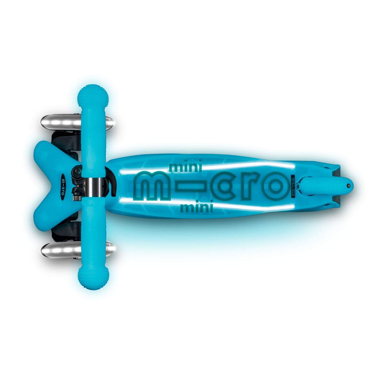 Micro - Løbehjul Mini Deluxe Glow LED Plus - Glacier Aqua