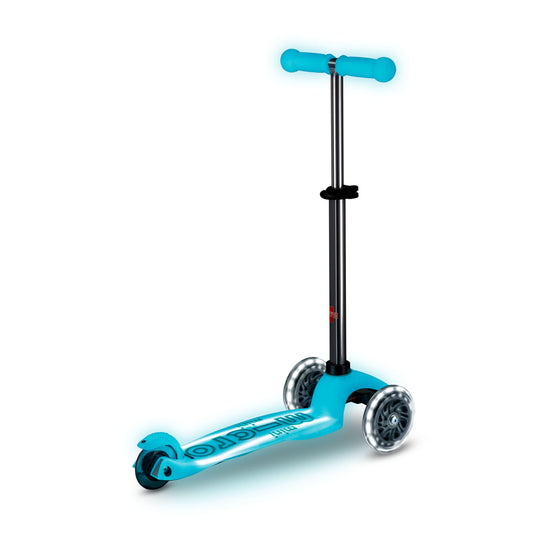 Micro - Løbehjul Mini Deluxe Glow LED Plus - Glacier Aqua
