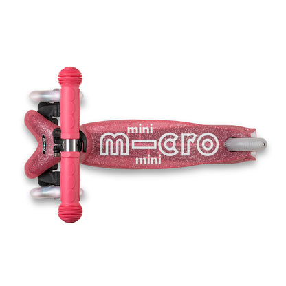 Micro - Løbehjul Mini Deluxe Fairy Glitter LED - Pink