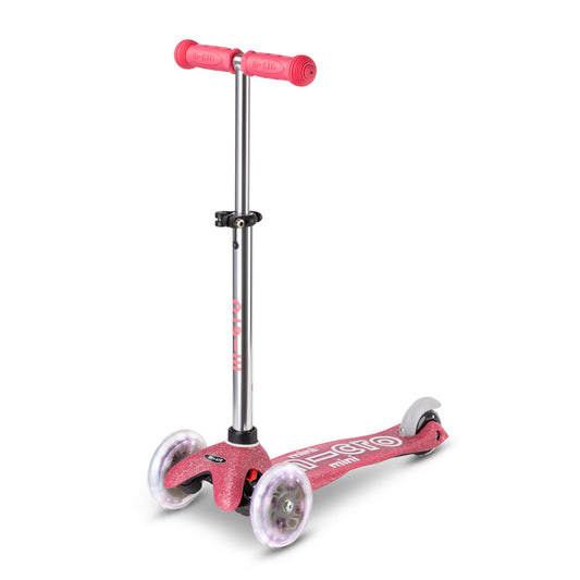 Micro - Løbehjul Mini Deluxe Fairy Glitter LED - Pink