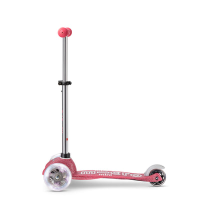 Micro - Løbehjul Mini Deluxe Fairy Glitter LED - Pink