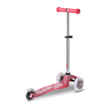 Micro - Løbehjul Mini Deluxe Fairy Glitter LED - Pink