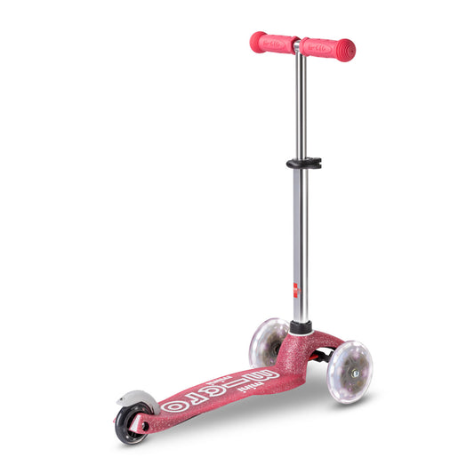 Micro - Løbehjul Mini Deluxe Fairy Glitter LED - Pink