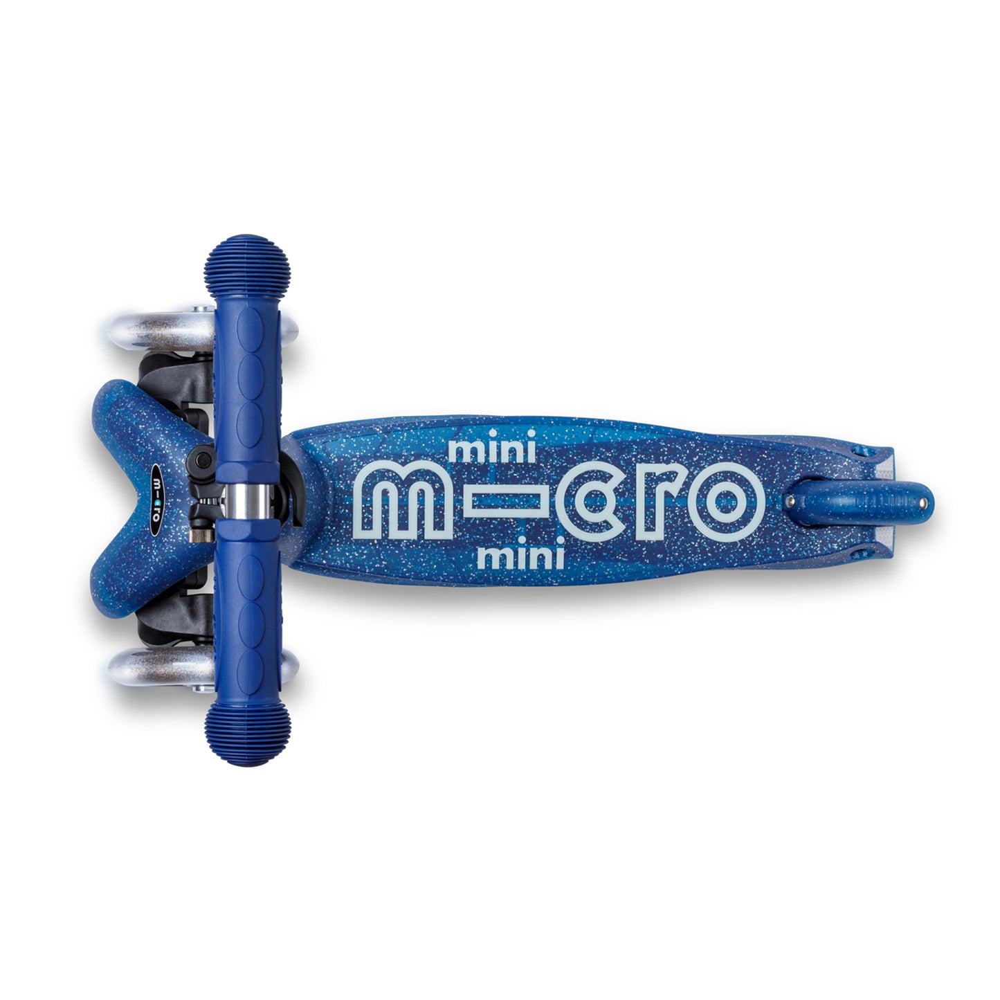 Micro - Løbehjul Mini Deluxe Galaxy Glitter LED - Navy Blue