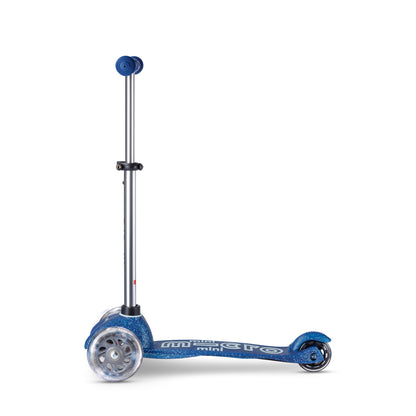 Micro - Løbehjul Mini Deluxe Galaxy Glitter LED - Navy Blue