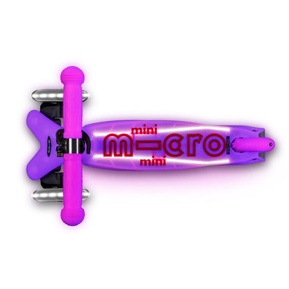 Micro - Løbehjul Mini Deluxe Glow LED Plus - Frosty Pink