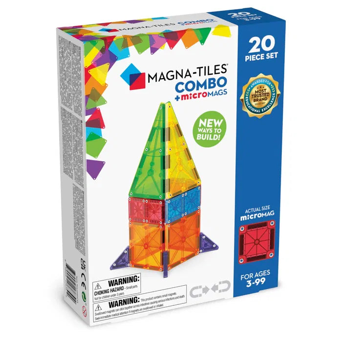 Magna-Tiles microMags combo, 20 dele