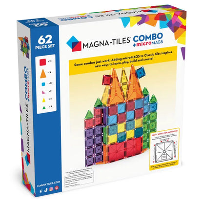 Magna-Tiles microMags combo, 62 dele