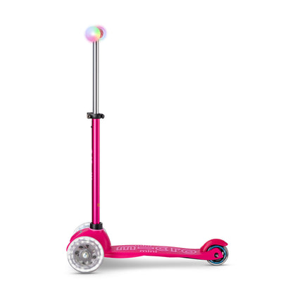 Micro - Løbehjul/Løbecykel Mini2grow Deluxe Magic LED - Pink
