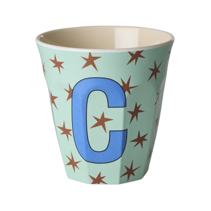 Rice Mellem Alfabetkop - Mint Stars - C