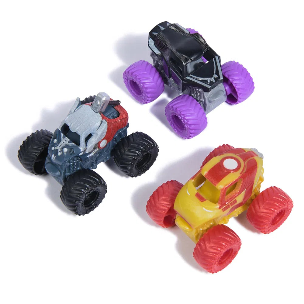 Monster Jam Mini 1:87 Marvel 3 Pack Bundle