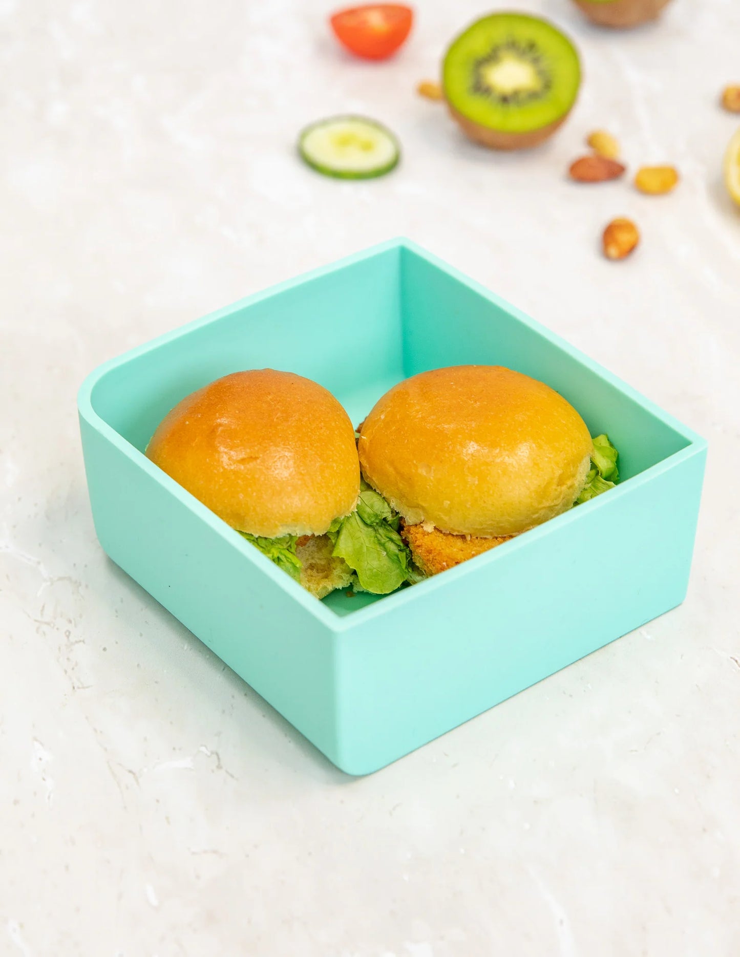 Lyseblå indsats til Bento Feats madkassen.