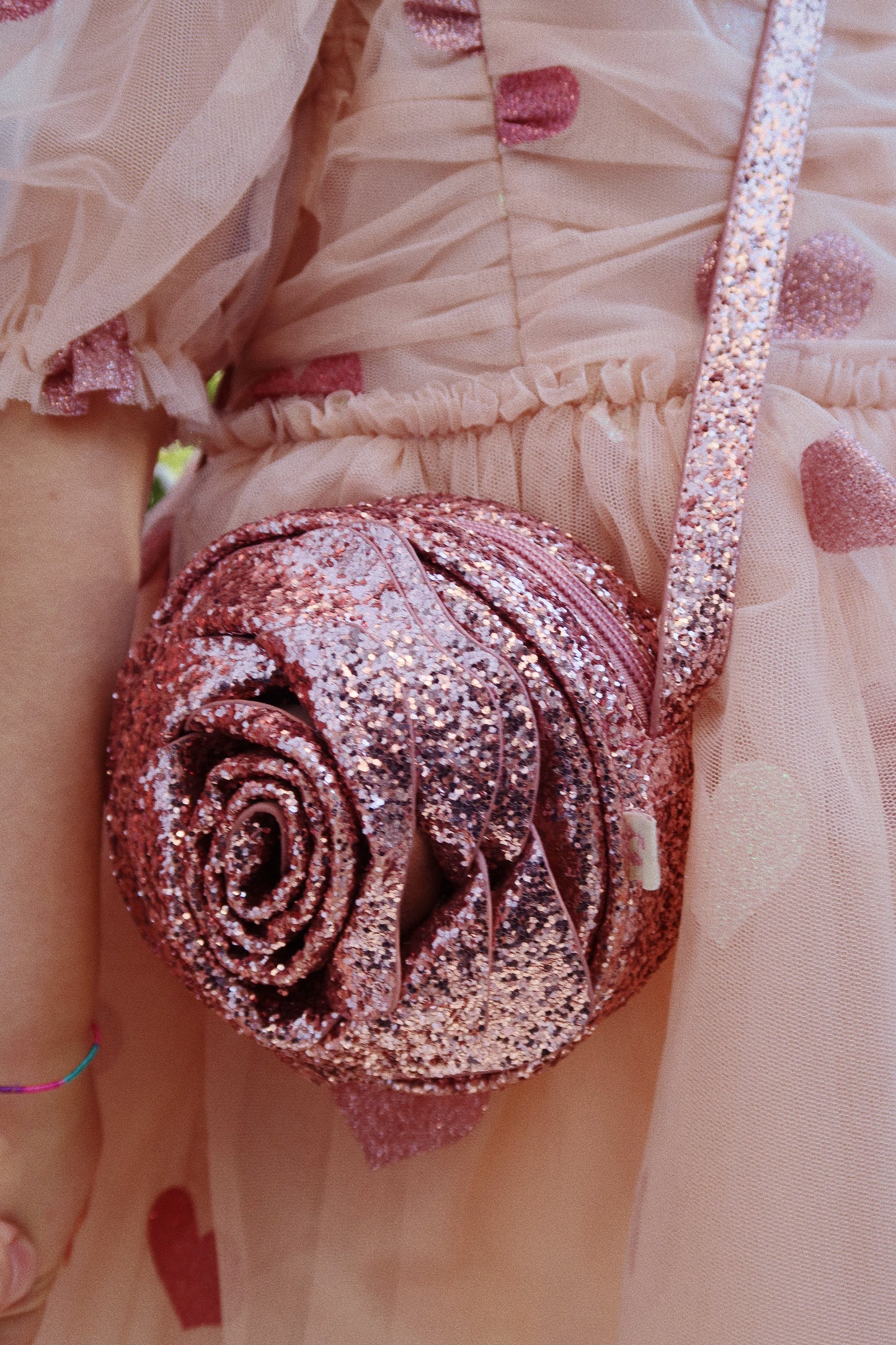 Konges Sløjd Rose glitter taske