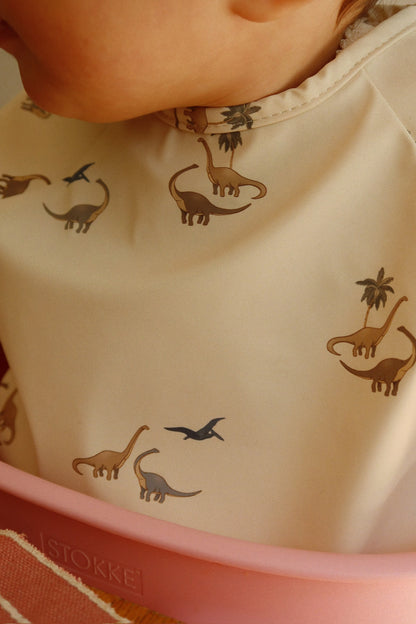 Konges Sløjd 2pk spisesmæk med lange ærmer, Kubi/Rain Forest