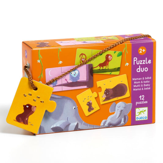 Djeco Lærespil Duo Puzzle, Mor og Barn