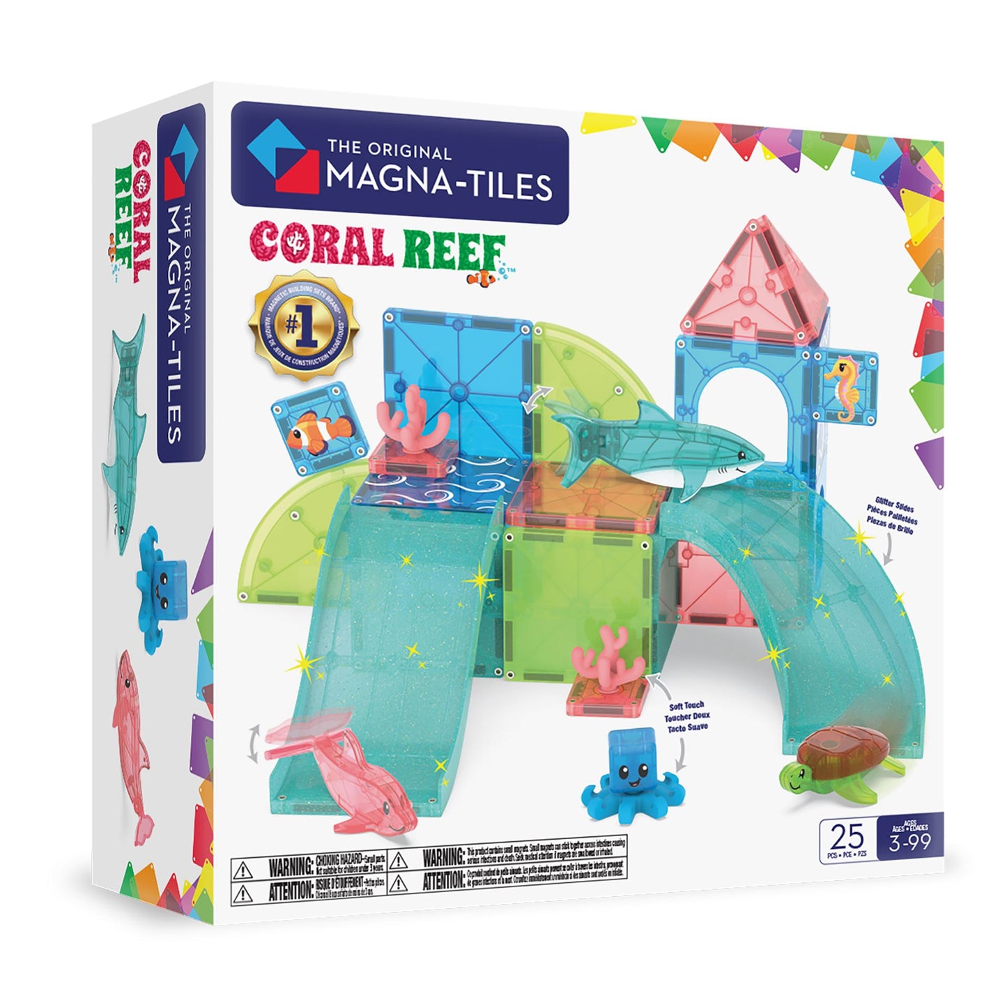 Magna-Tiles Koralrev, 25 Dele