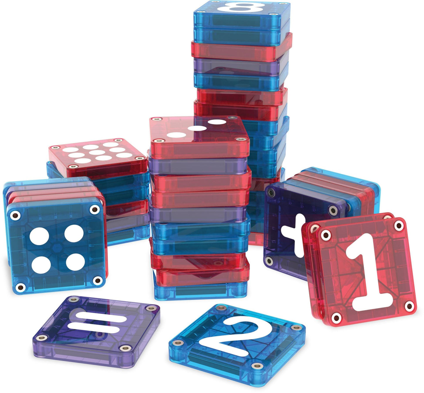 Magna-Tiles Lær tal og regning, 56 dele