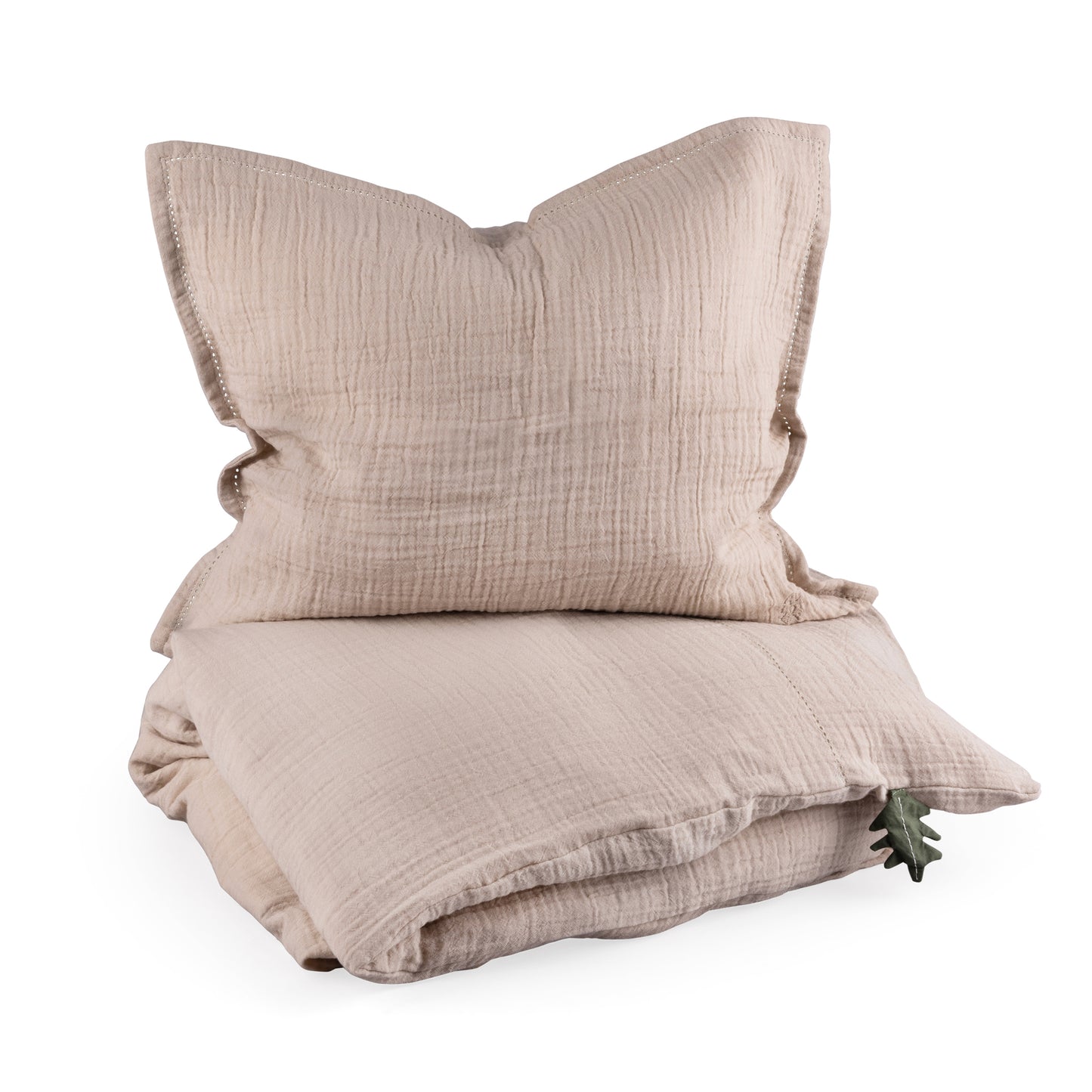 Sebra Sengetøj - baby, musselin, seabreeze beige