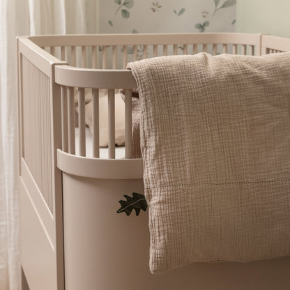 Sebra Sengetøj - baby, musselin, seabreeze beige