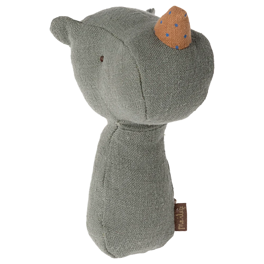 Maileg Lullaby friends, Næsehorn rangle - Pine
