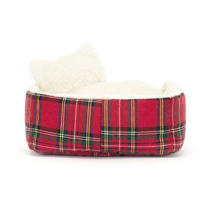 Jellycat Play, Napping Nipper, Westie 10cm.
