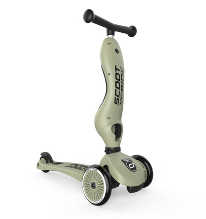 Scoot&ride Løbehjul Highwaykick 1, Olive