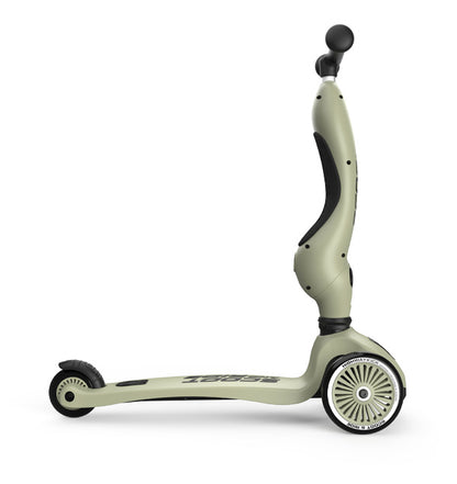 Scoot&ride Løbehjul Highwaykick 1, Olive