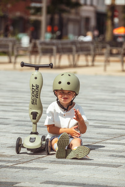 Scoot&ride Løbehjul Highwaykick 1, Olive