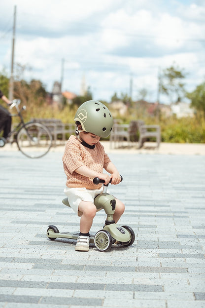 Scoot&ride Løbehjul Highwaykick 1, Olive