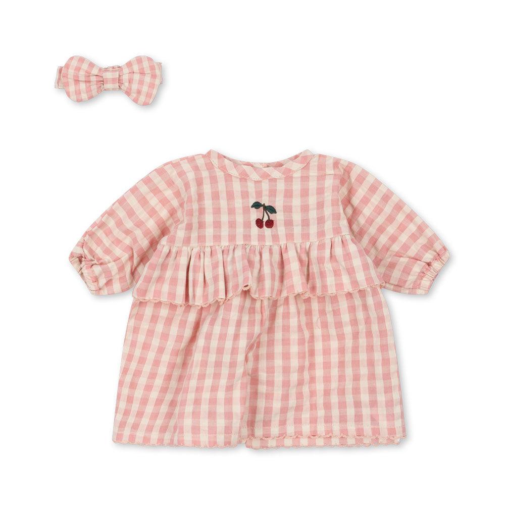 Konges Sløjd Doll Clothes, Powder pink check