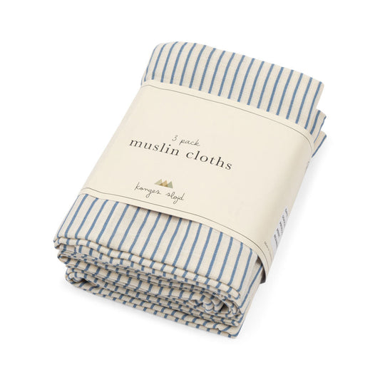 Konges Sløjd 3pk stofbleer, Stripe bluie
