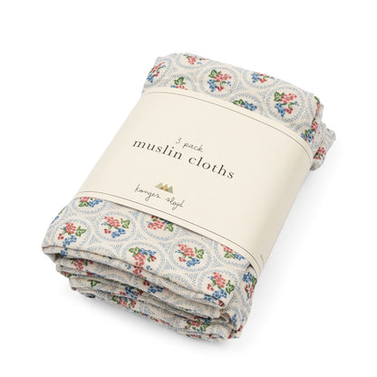 Konges Sløjd 3pk stofbleer, Verona blues